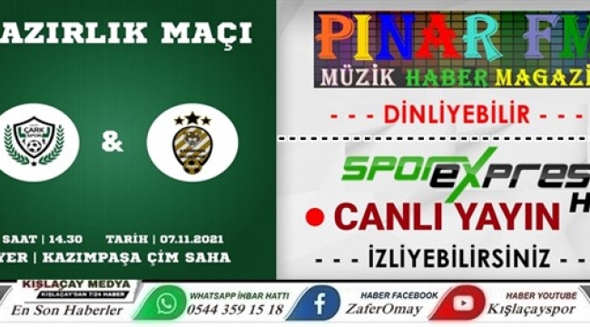 Kazımpaşa Beldespor vs Sakarya Çarkspor Maçı Canlı Yayın.