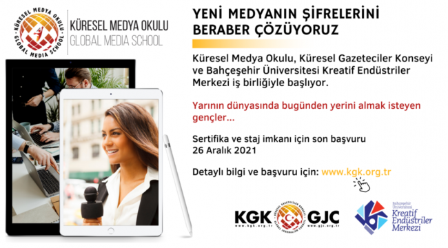 KGK Küresel Medya Okulu 8 Ocak'ta İstanbul'da başlıyor