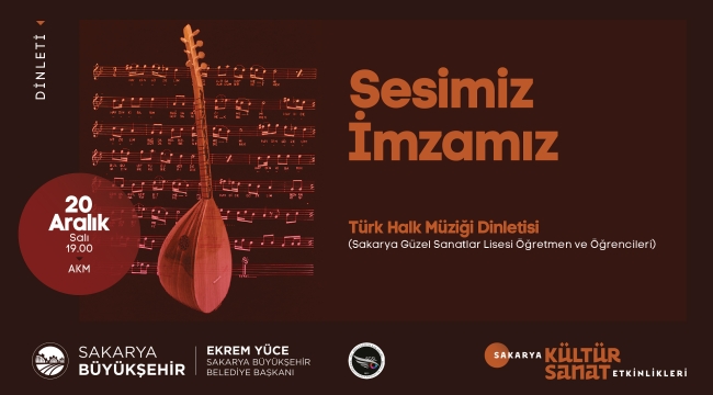 AKM'de Türk Halk Müziği dinletisi 