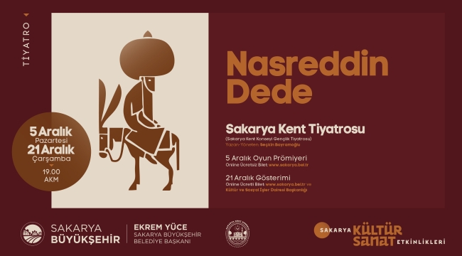 'Nasreddin Dede' oyununun prömiyeri AKM'de yapılacak