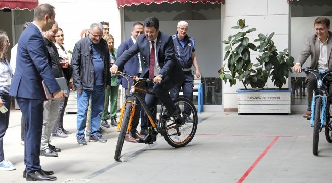 SUBÜ'de AB projesi için 'Bisiklet Odası' açıldı