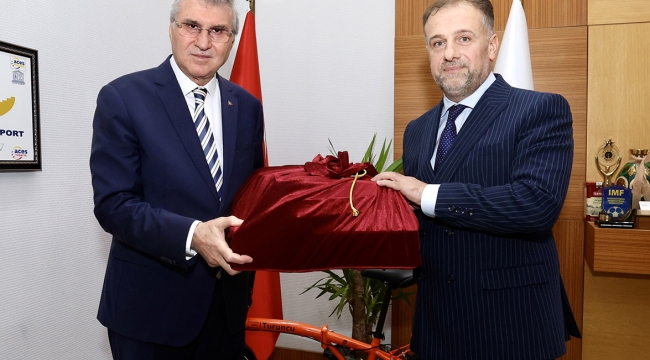 Başkan Yüce, Bakan Yardımcısı Şamlıoğlu'nu ağırladı: