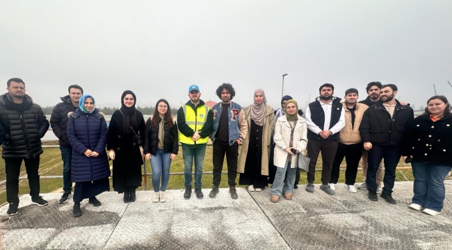 SAÜ Tıp öğrencileri Büyükşehir'in atık ve içme suyu tesislerini ziyaret etti